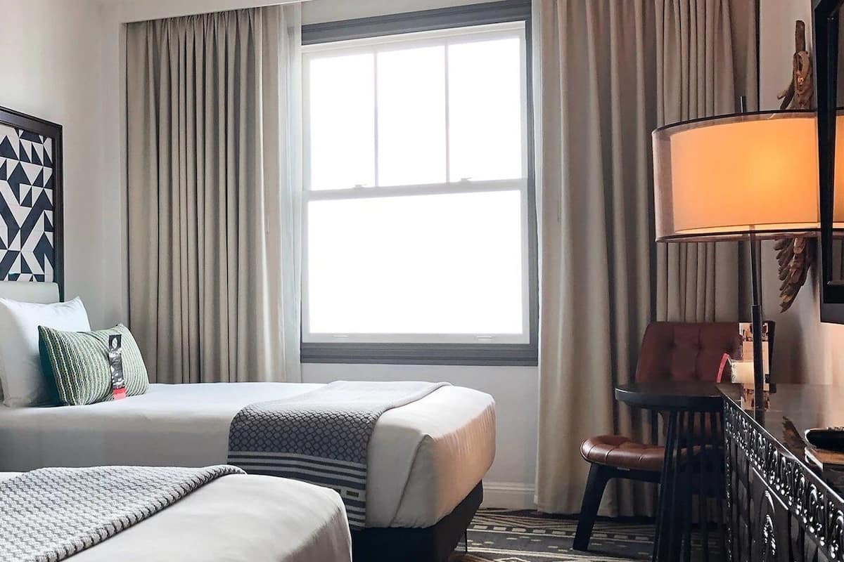 Standard Room, 2 Double Beds | Hypo-allergenic bedding, in-room safe, desk, laptop workspace