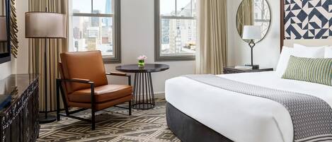 Hypo-allergenic bedding, in-room safe, desk, laptop workspace