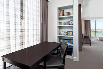 Presidential Suite, 1 King Bed, Non Smoking, Balcony | Premium bedding, pillowtop beds, in-room safe, desk at Renaissance Dallas North Hotel