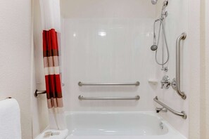Accessible bathroom - Super 8 by Wyndham Deerfield/Northbrook (Deerfield)