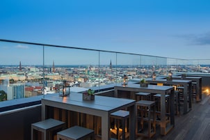 Outdoor banquet area