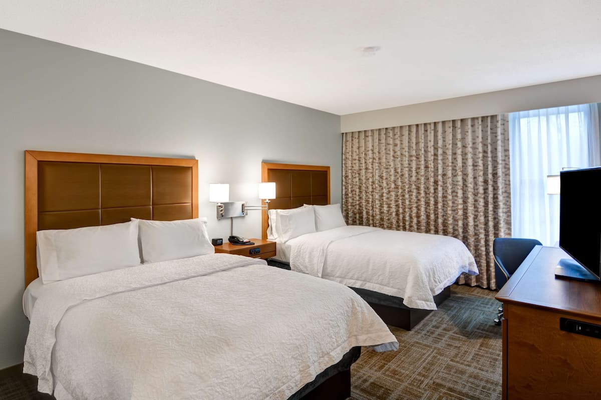 desk, laptop workspace, blackout curtains, soundproofing