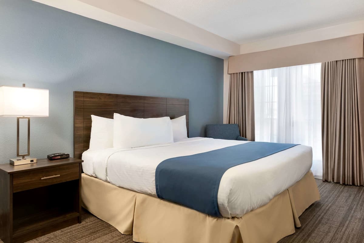 In-room safe, desk, iron/ironing board, free cribs/infant beds