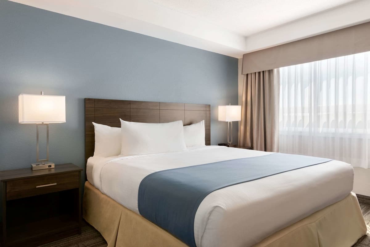 In-room safe, desk, iron/ironing board, free cribs/infant beds