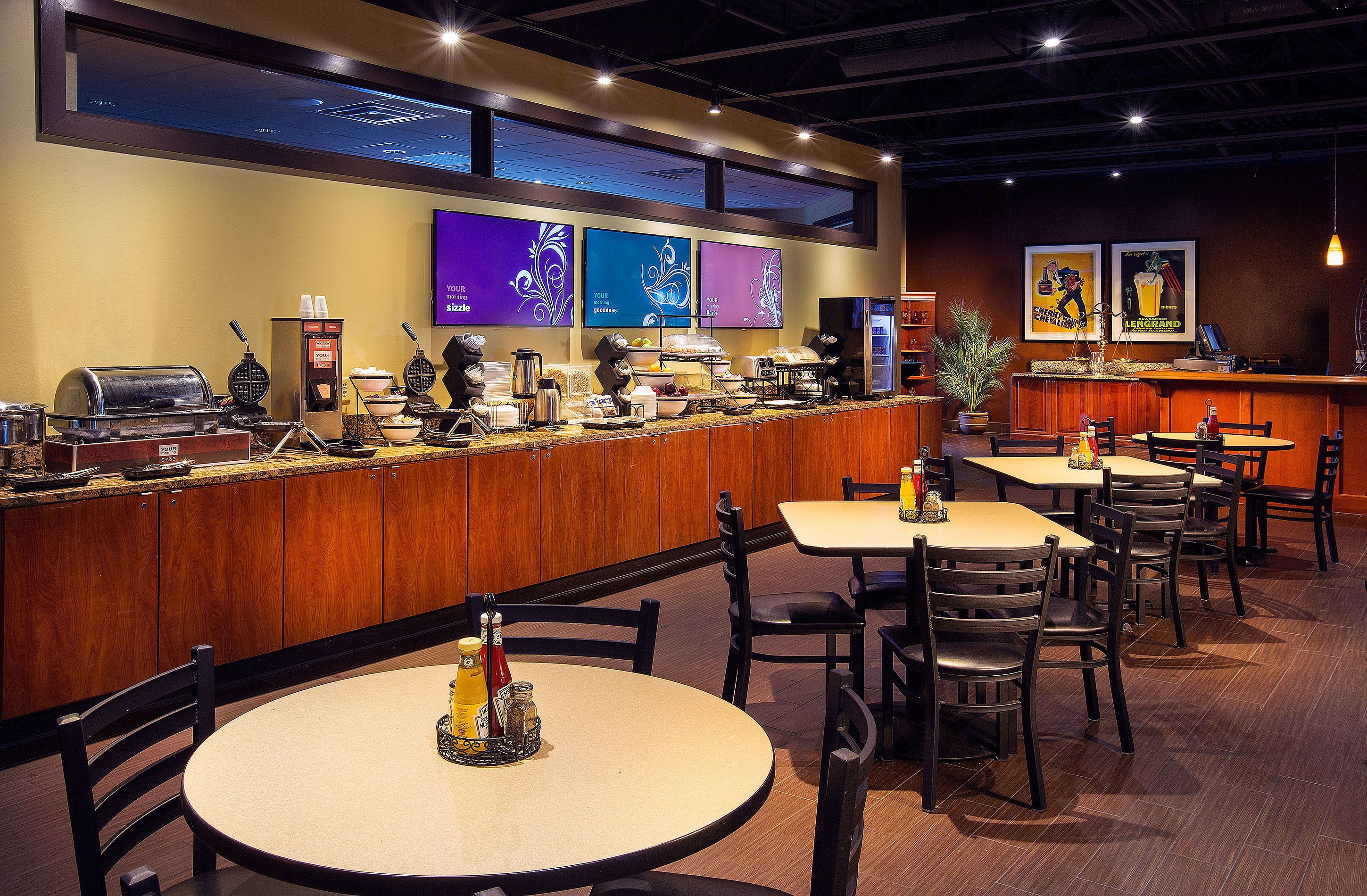 Free buffet breakfast