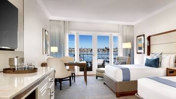 Premium bedding, down comforters, pillowtop beds, in-room safe