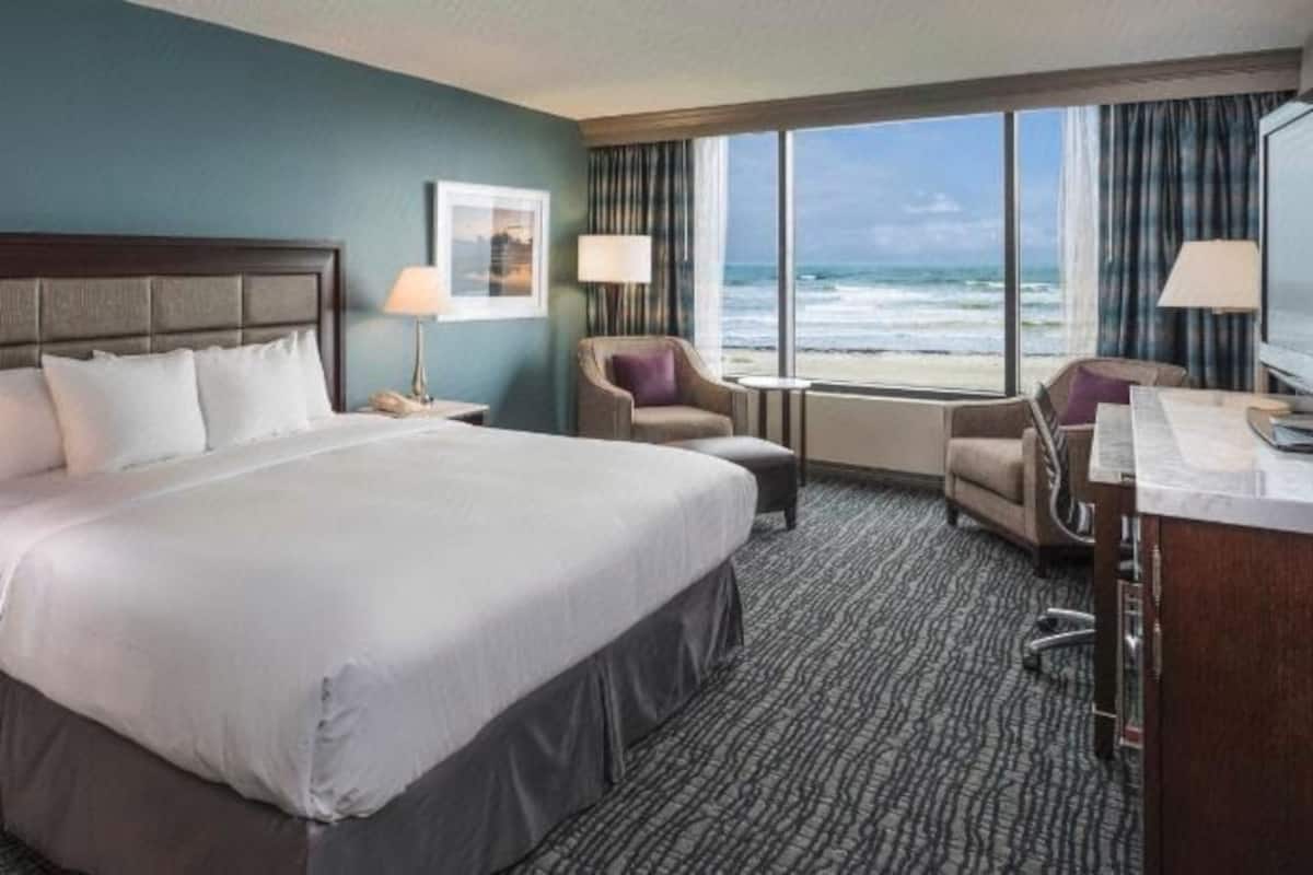 Premium bedding, down comforters, pillowtop beds, in-room safe