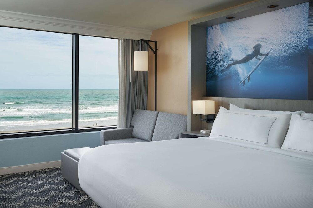 Premium bedding, down comforters, pillowtop beds, in-room safe