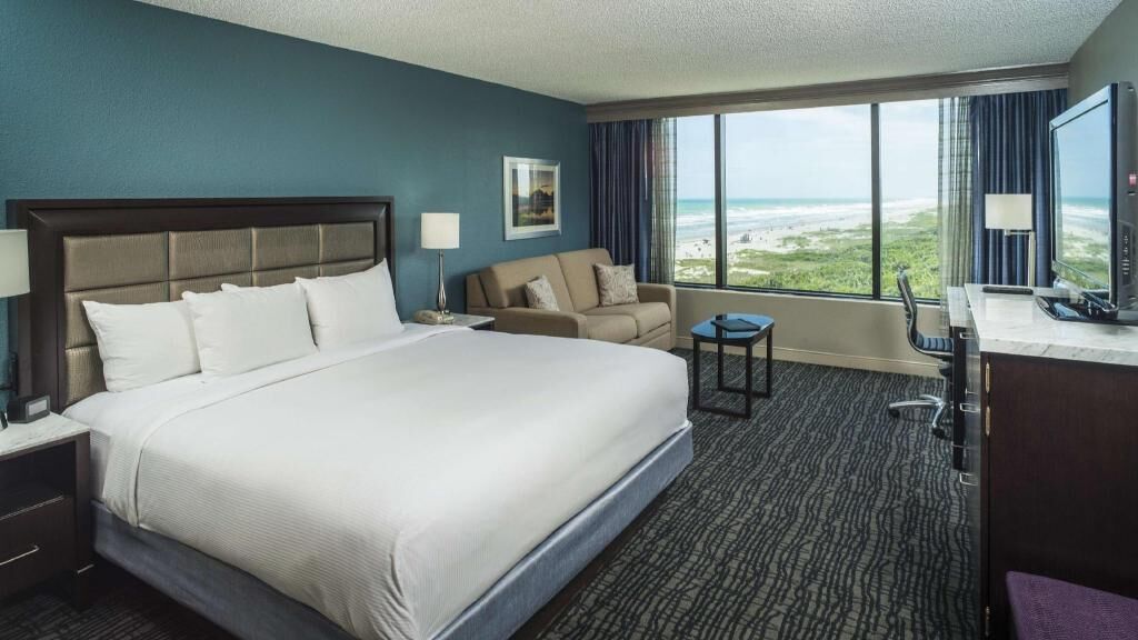 Premium bedding, down duvets, pillow-top beds, in-room safe