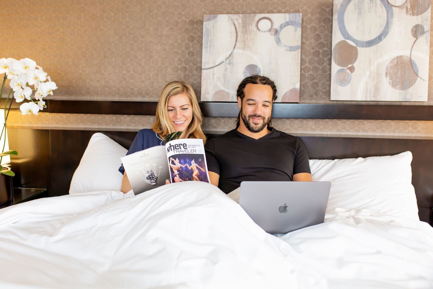 Luxe beddengoed, donsdekens, pillowtop-bedden, een kluis op de kamer