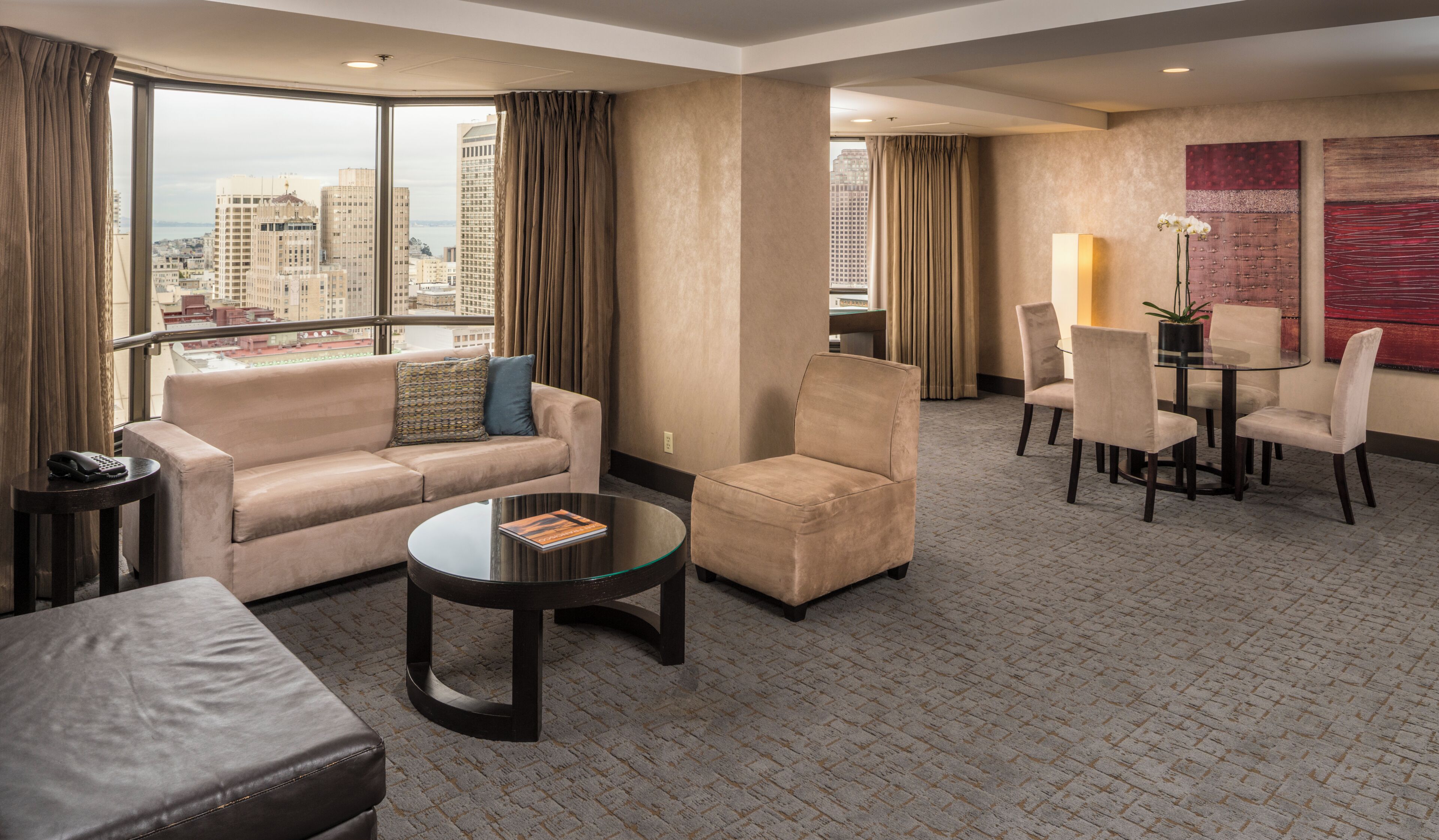 Suite, 1 King Bed, Bay View | Living area | 49-inch LCD TV with satellite channels, Smart TV, video-game console