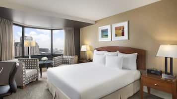 Roupas de cama premium, edredons de pluma, camas com colchões pillow-top