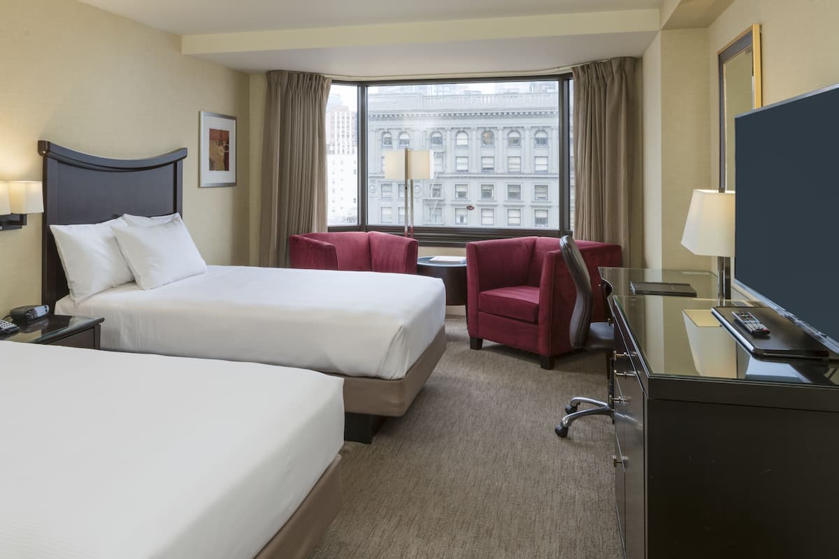 Room, 2 Double Beds (Hearing Accessible) | Premium bedding, down comforters, pillowtop beds, in-room safe