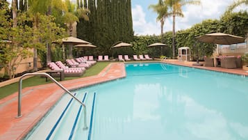 Outdoor pool, open 8:00 AM to 8:00 PM, free pool cabanas, pool umbrellas