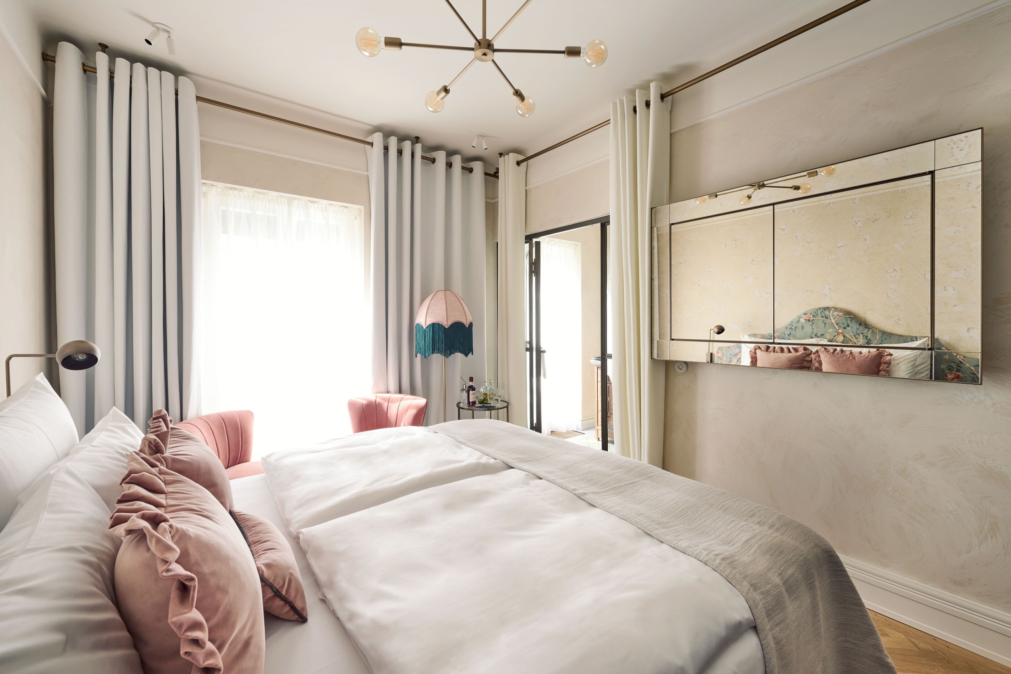 Egyptian cotton sheets, premium bedding, down duvets, memory-foam beds