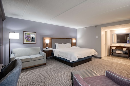 Individually furnished, blackout curtains, iron/ironing board. Hampton Inn Janesville
