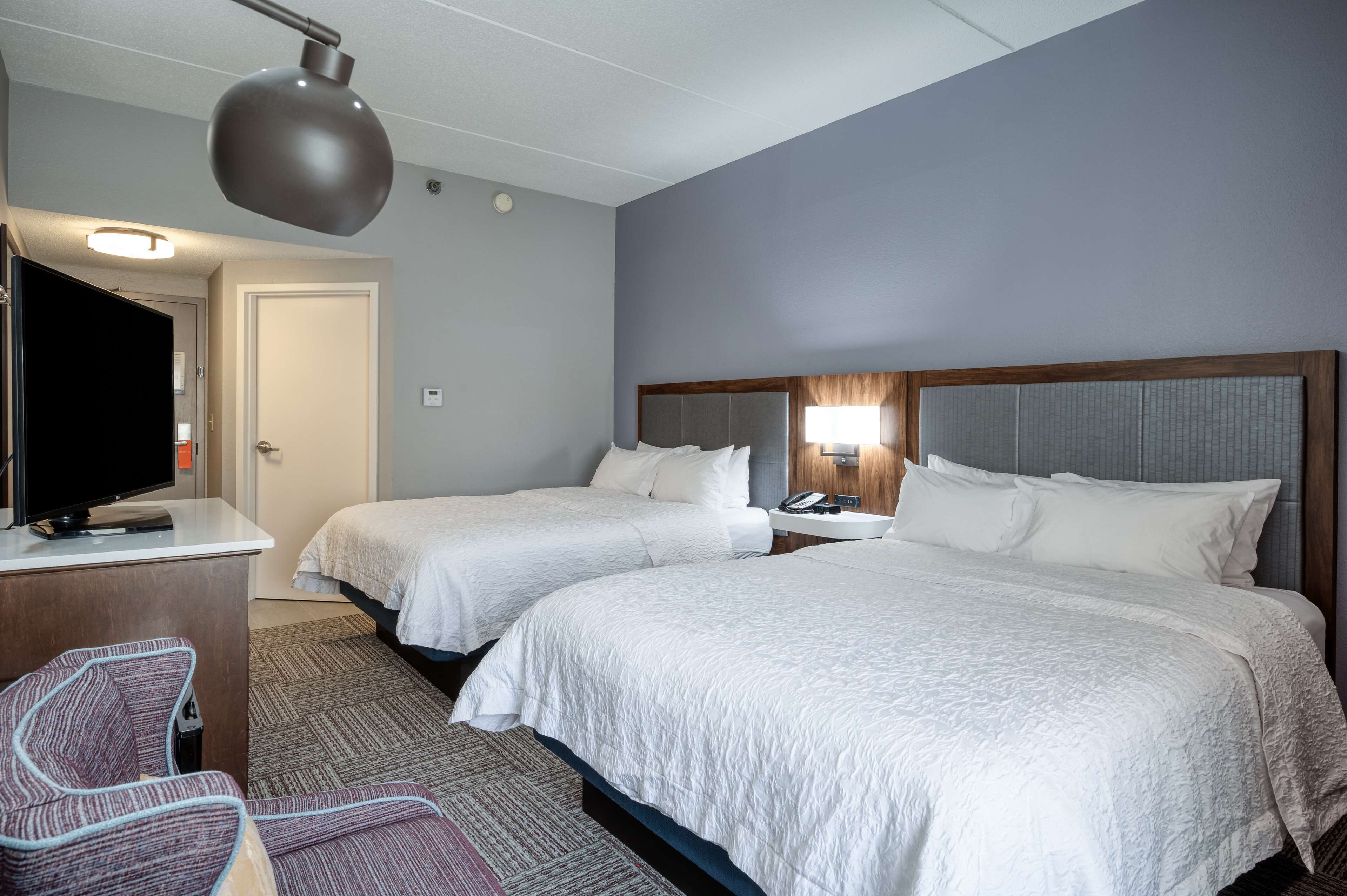 two double beds non smoking | individually furnished, blackout curtains, iron/ironing board