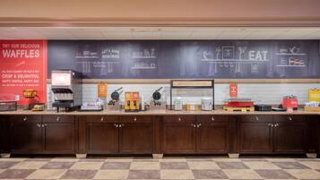 Free daily buffet breakfast