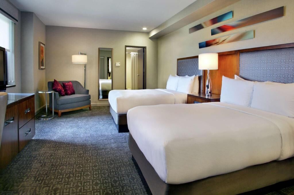Premium bedding, pillowtop beds, in-room safe, individually decorated
