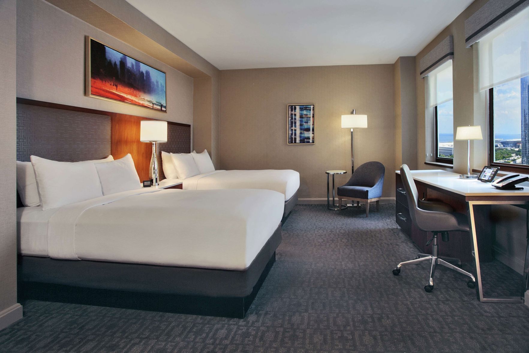 Premium bedding, pillowtop beds, in-room safe, individually decorated