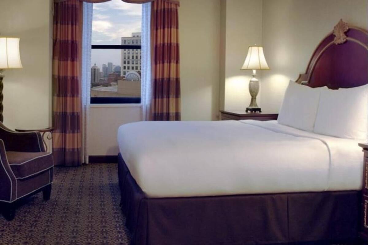 Premium bedding, pillowtop beds, in-room safe, individually decorated