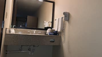 Free toiletries, hair dryer, towels, soap