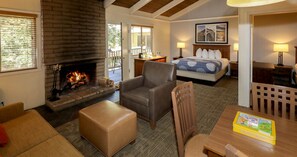 Two Room Queen Cottage with Fireplace | 1 bedroom, iron/ironing board, bed sheets, wheelchair access