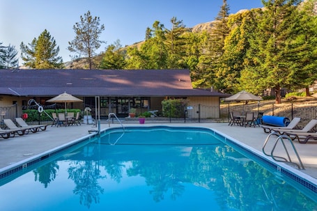 Seasonal outdoor pool. Big Sur Lodge