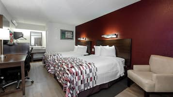 Deluxe Room, 2 Double Beds (Smoke Free) | In-room safe, desk, blackout drapes, WiFi (free)