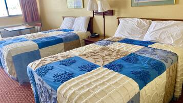 Desk, blackout drapes, iron/ironing board, free WiFi