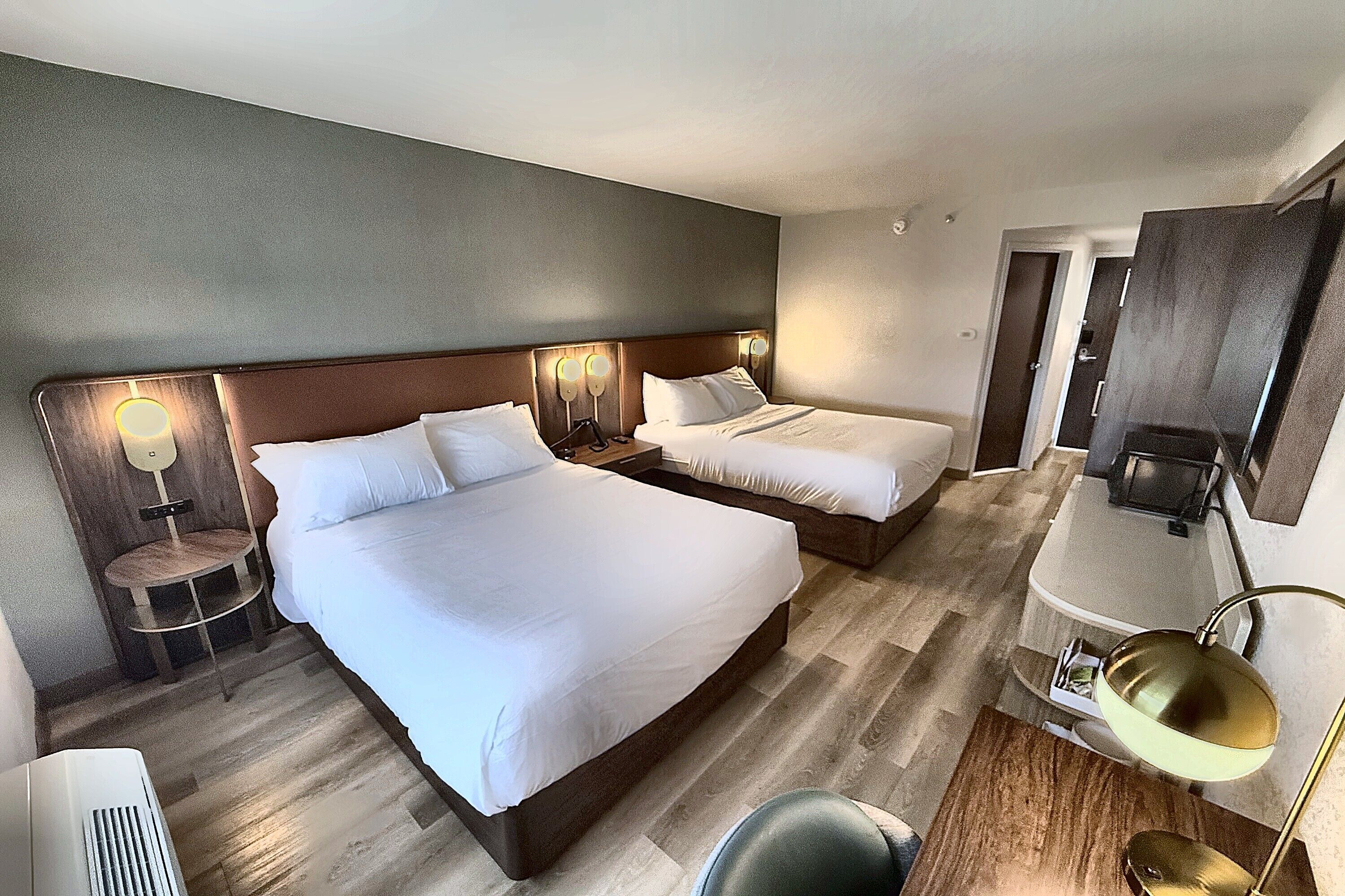 Room, 2 Queen Beds, Non Smoking (Upgrade) | Premium bedding, in-room safe, desk, laptop workspace