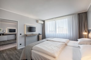 1 habitación y ropa de cama hipoalergénica