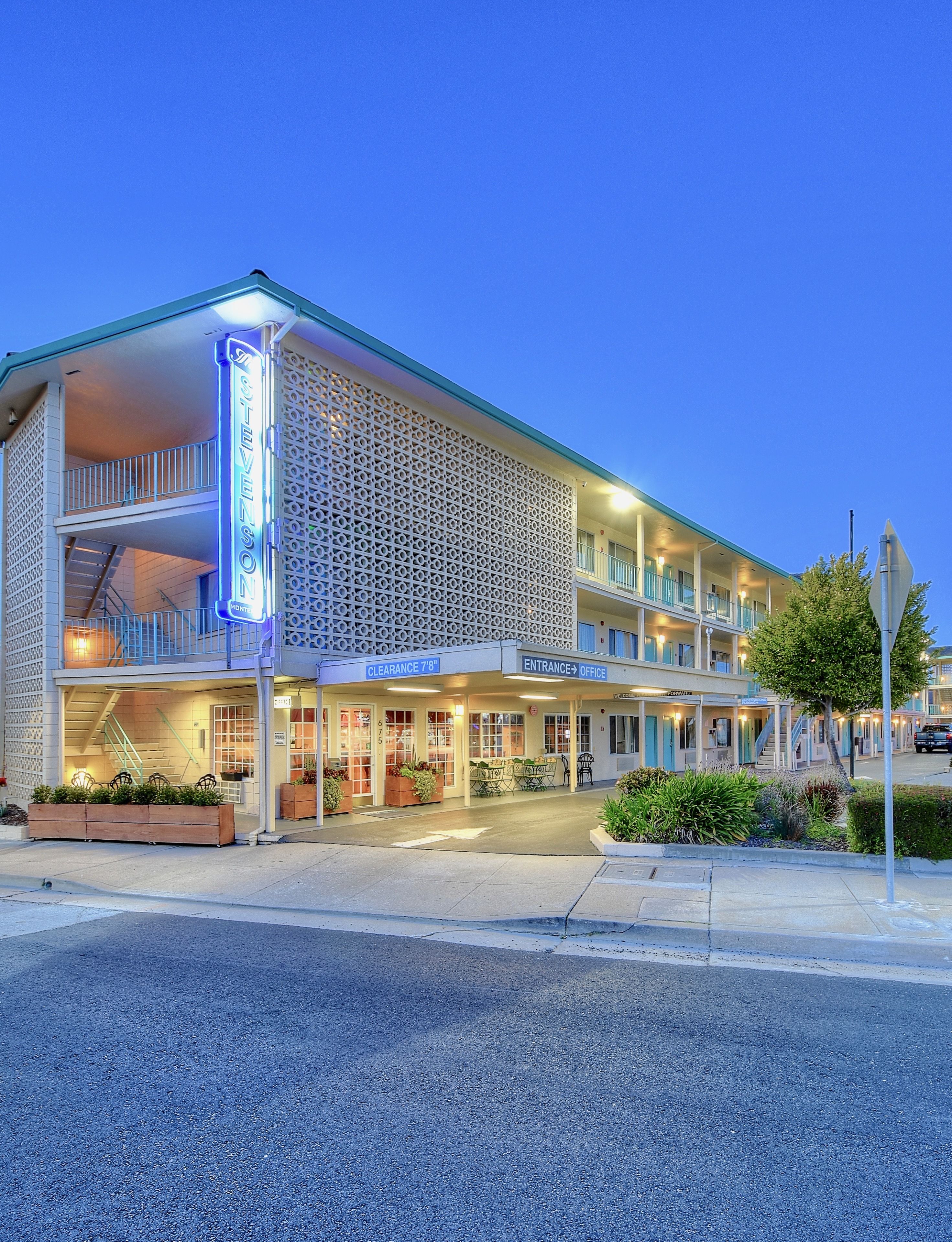 Front of property – evening/night