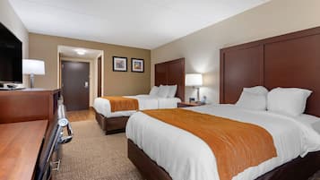 Iron/ironing board, free cribs/infant beds, rollaway beds, free WiFi