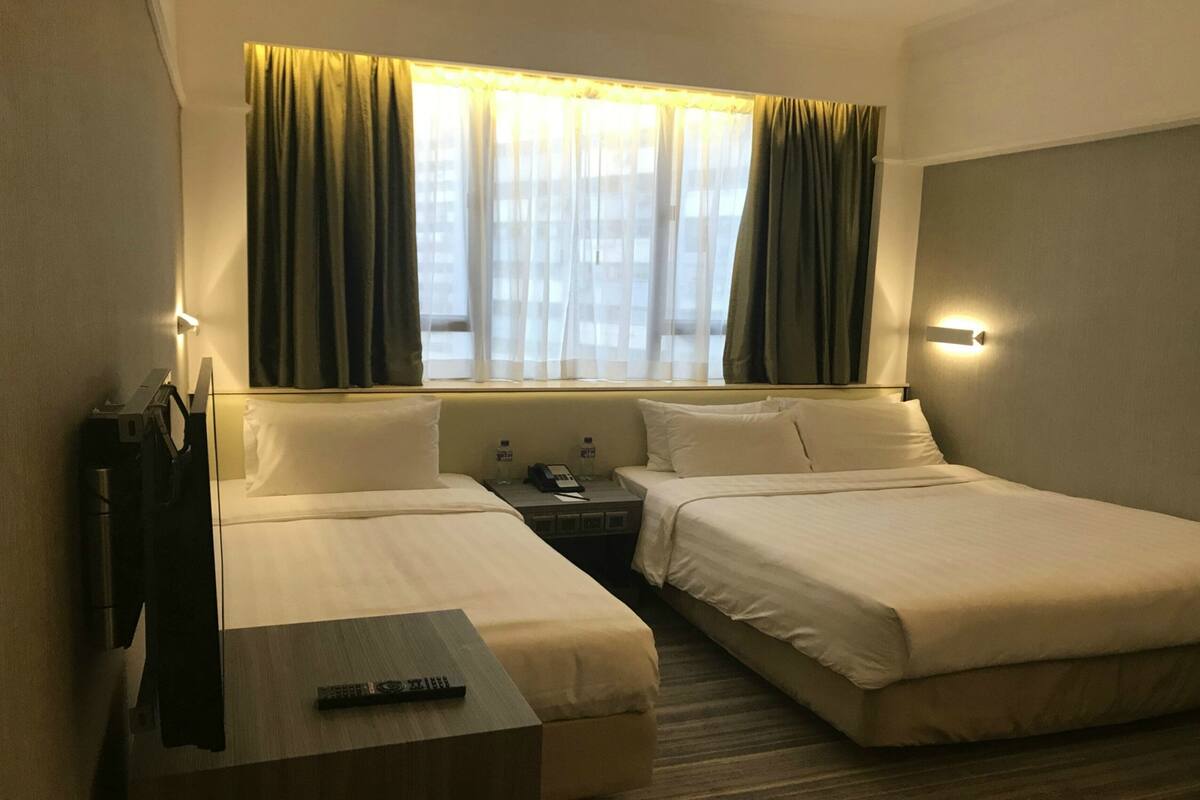 In-room safe, desk, blackout curtains, iron/ironing board (on request)