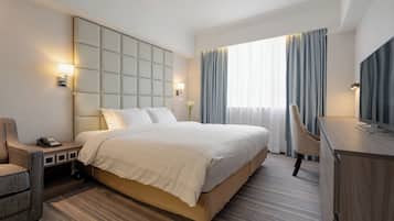 In-room safe, desk, blackout curtains, iron/ironing board