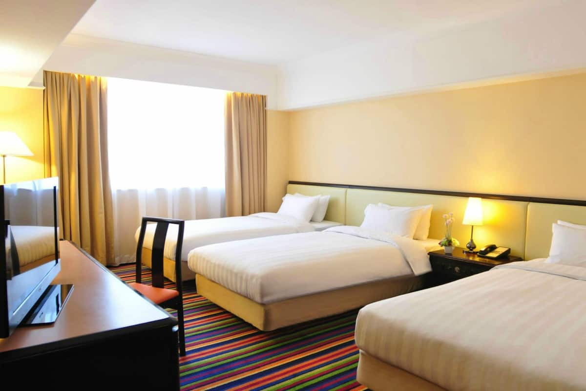 In-room safe, desk, blackout drapes, iron/ironing board