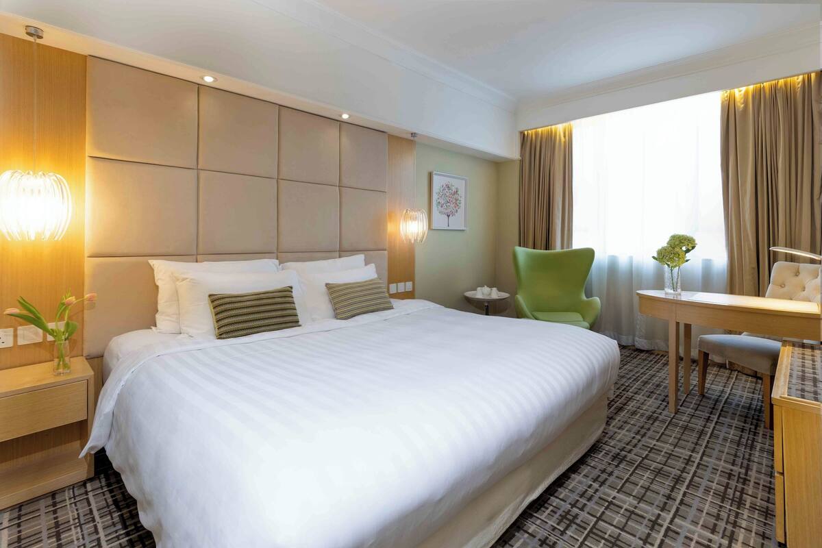 In-room safe, desk, blackout curtains, iron/ironing board (on request)