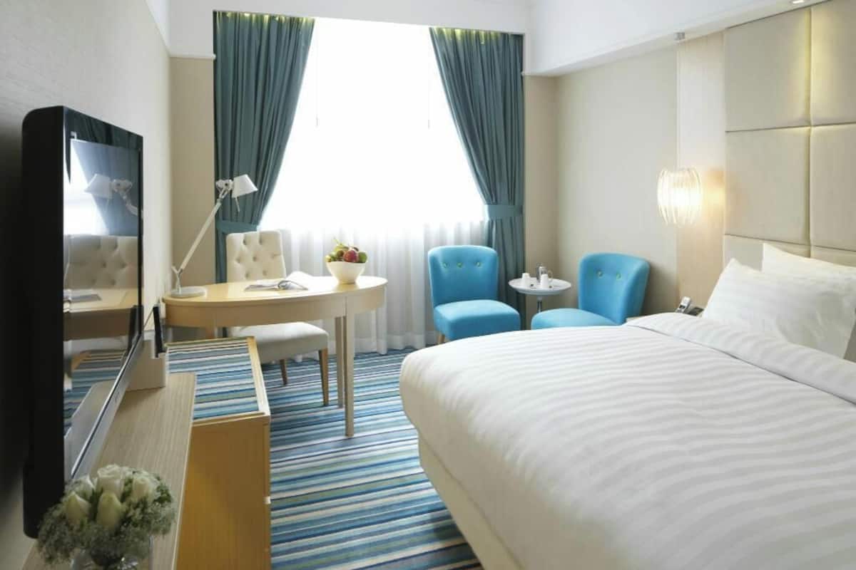 In-room safe, desk, blackout drapes, iron/ironing board