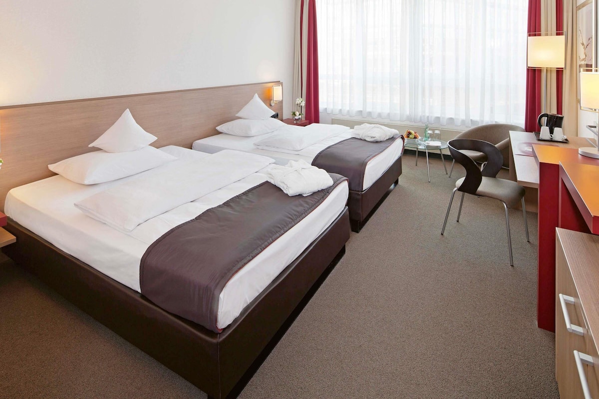 Premium Room, 2 Double Beds | Premium bedding, minibar, in-room safe, desk