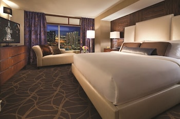 Grand Suite, City View | Premium bedding, in-room safe, laptop workspace, blackout drapes at MGM Grand Hotel & Casino