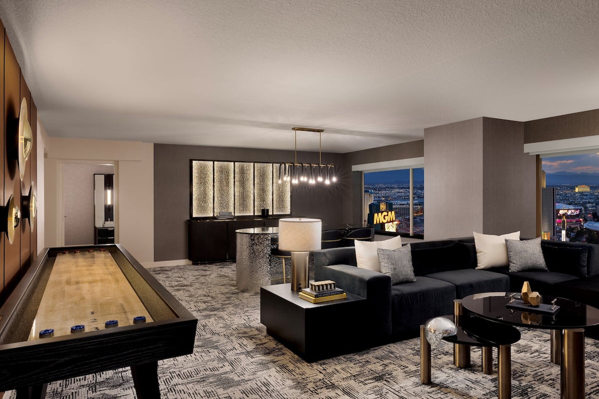 MGM Emerald Two Bedroom King Suite | Premium bedding, in-room safe, laptop workspace, blackout drapes