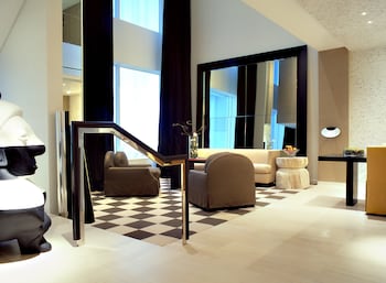 Skylofts One Bedroom Loft | Premium bedding, in-room safe, laptop workspace, blackout drapes at MGM Grand Hotel & Casino