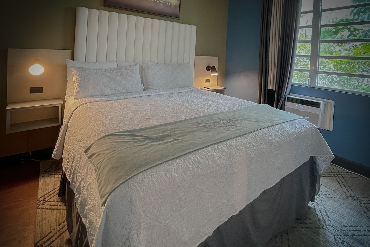 King Standard | Blackout curtains, iron/ironing board, free WiFi, bed sheets
