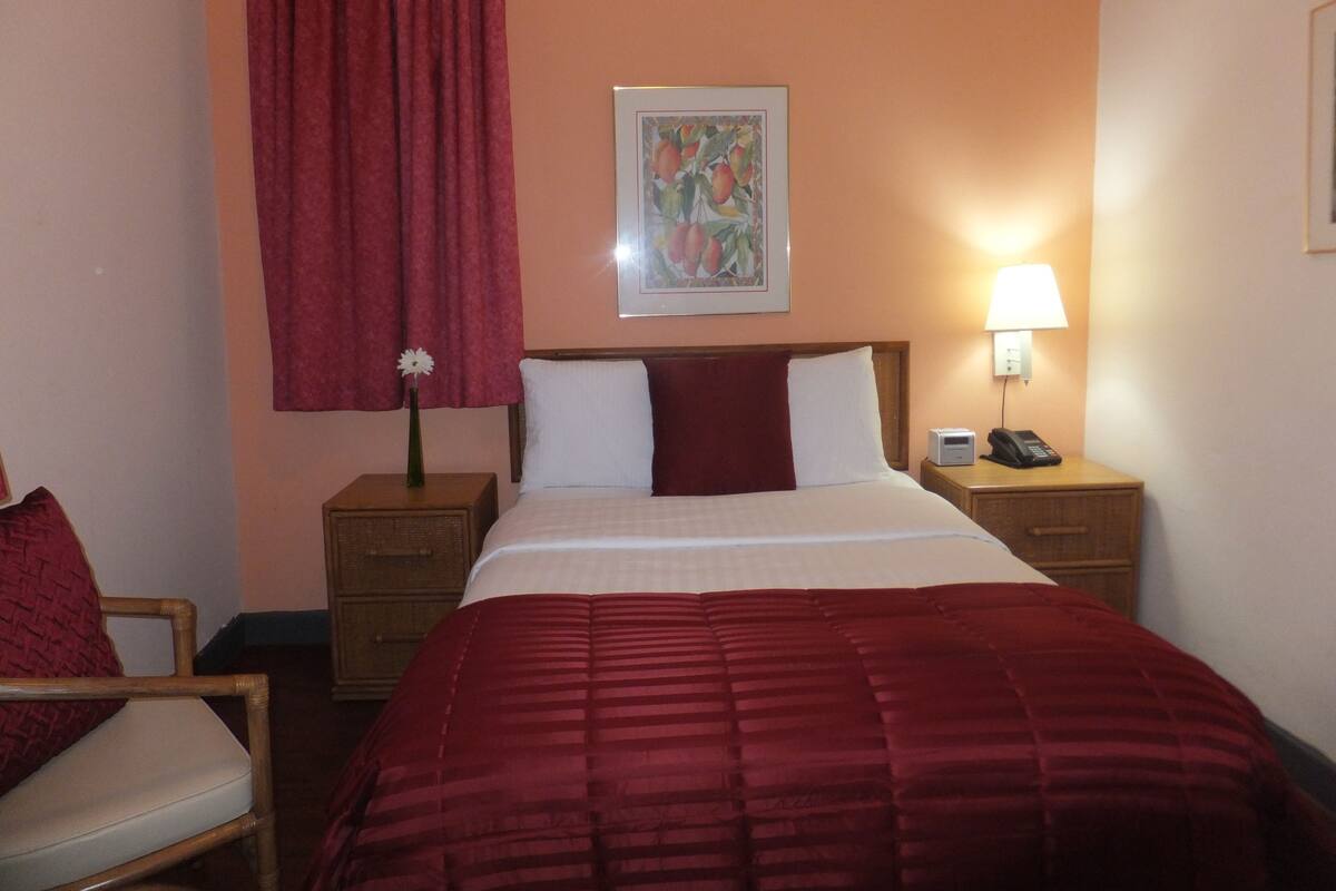 1 bedroom, blackout curtains, iron/ironing board, free WiFi