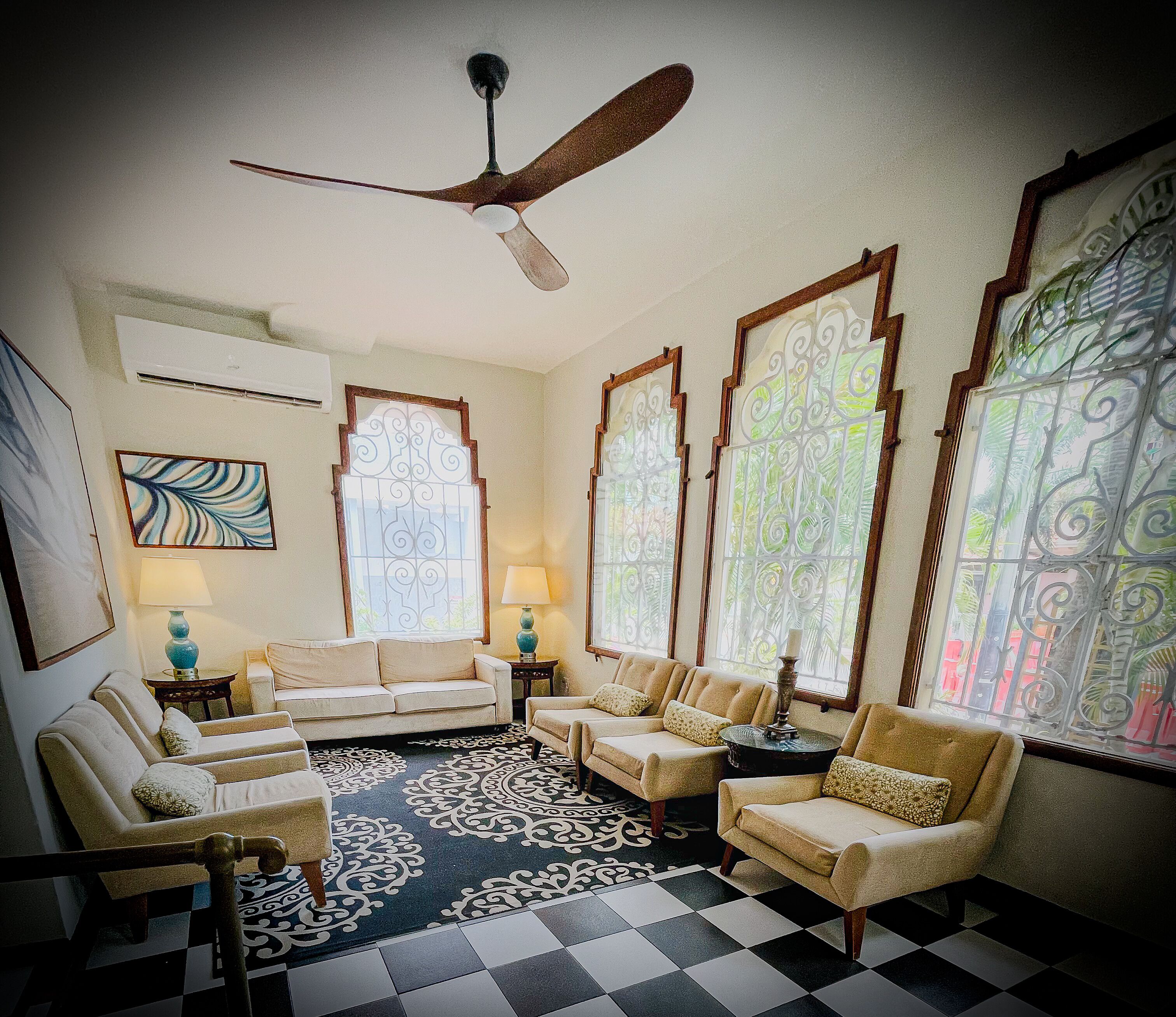 Sala de estar en el lobby