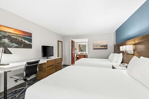 Standard Room, 2 Queen Beds, Non Smoking, Refrigerator & Microwave | Desk, laptop workspace, iron/ironing board, free WiFi