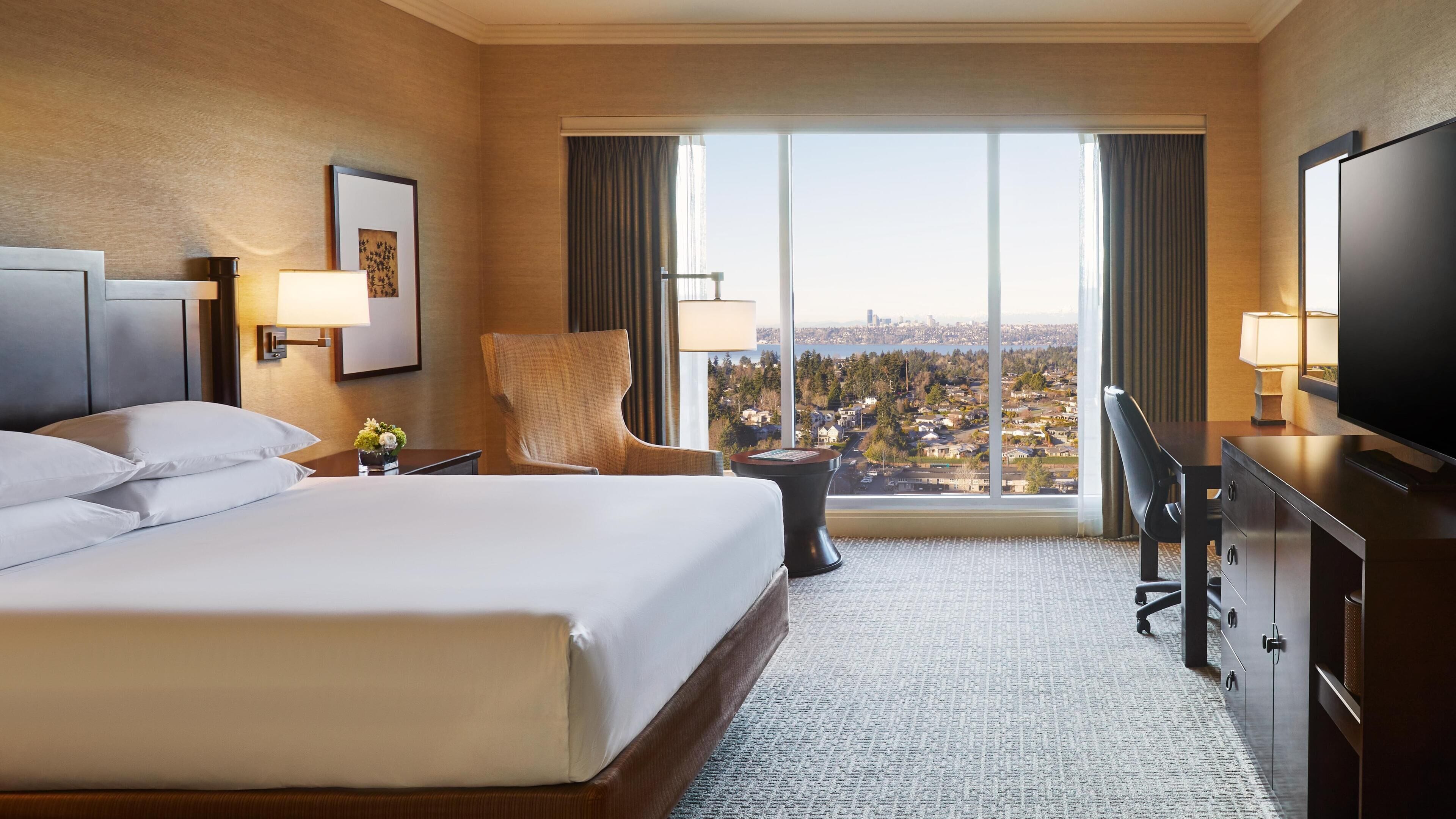Premium bedding, pillowtop beds, in-room safe, desk