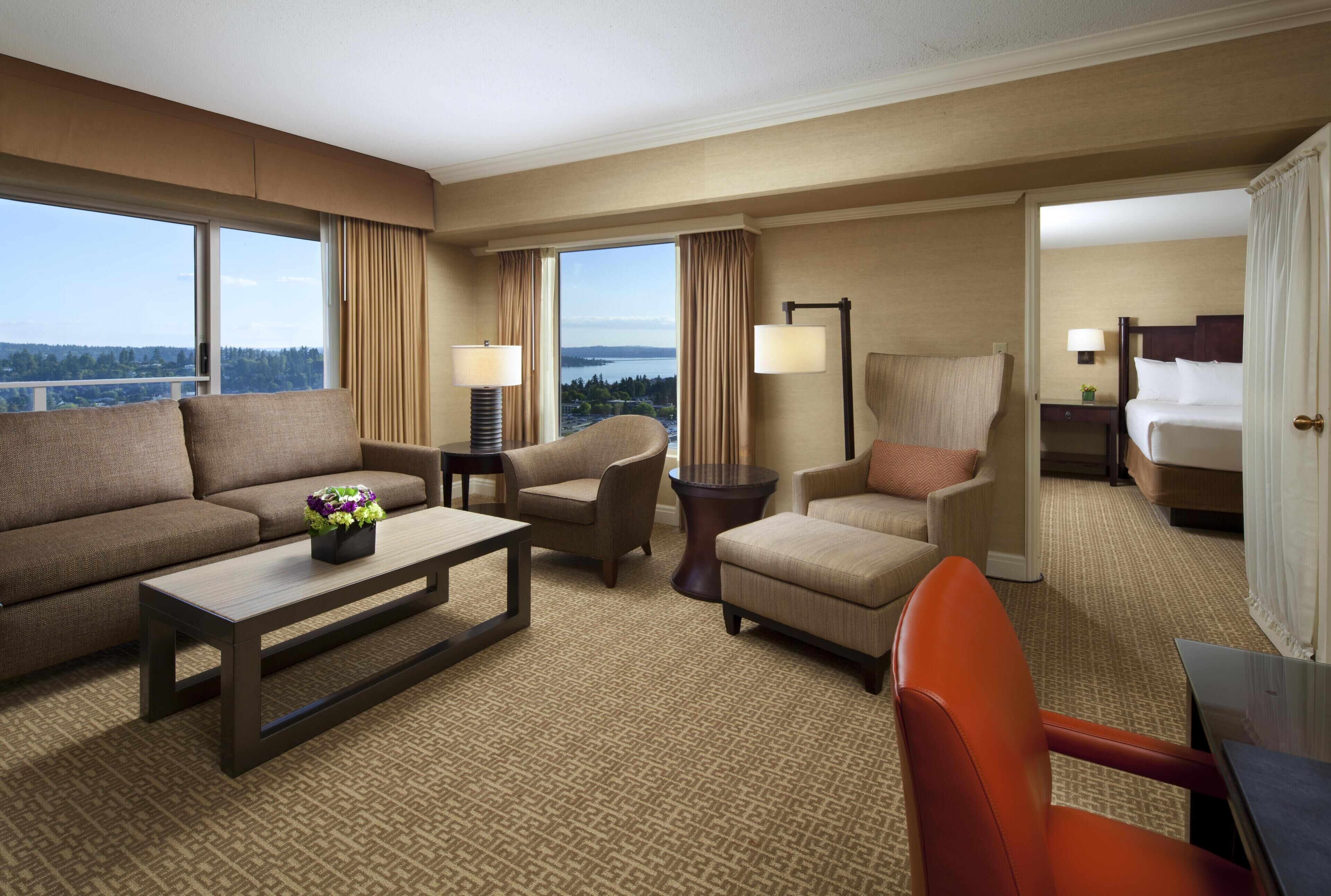 Premium bedding, pillowtop beds, in-room safe, desk
