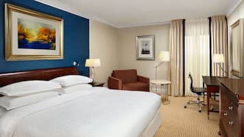 Ropa de cama de alta calidad y minibar